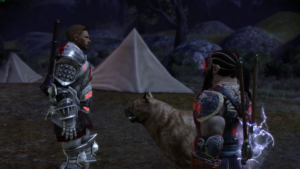 Пёс и Алистер в Dragon Age: Origins