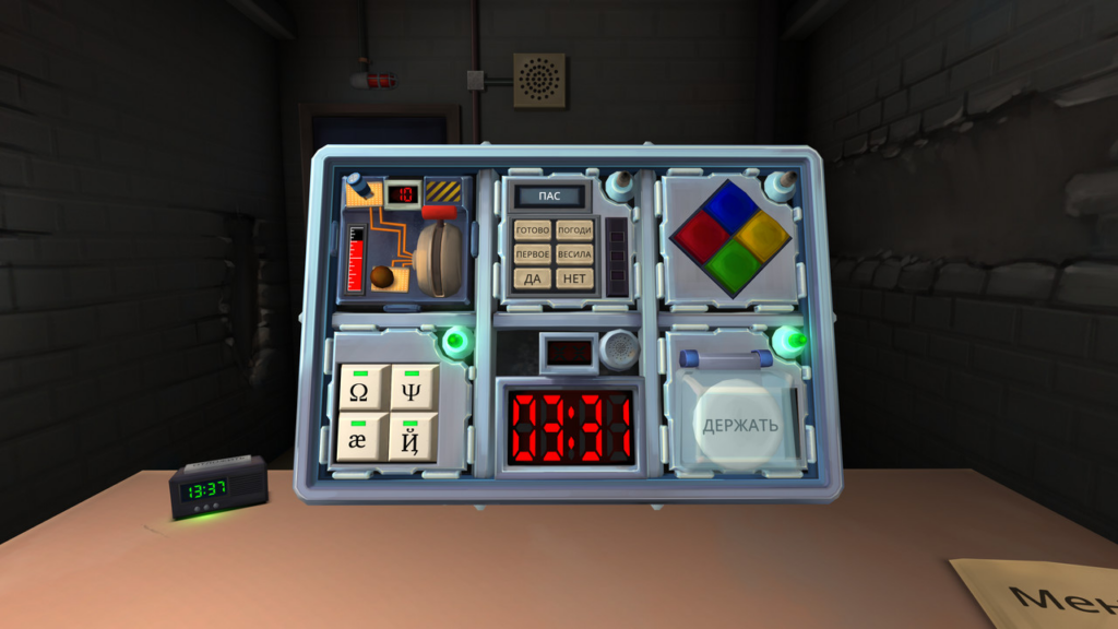 Скриншот из игры Keep Talking and Nobody Explodes — кооперативная игра на двоих игроков
